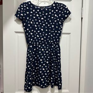 Cotton On Navy Dress with Hearts